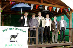 Die Steigraer Musikanten zum Heimatfest in Pretiz am 03.07.2011