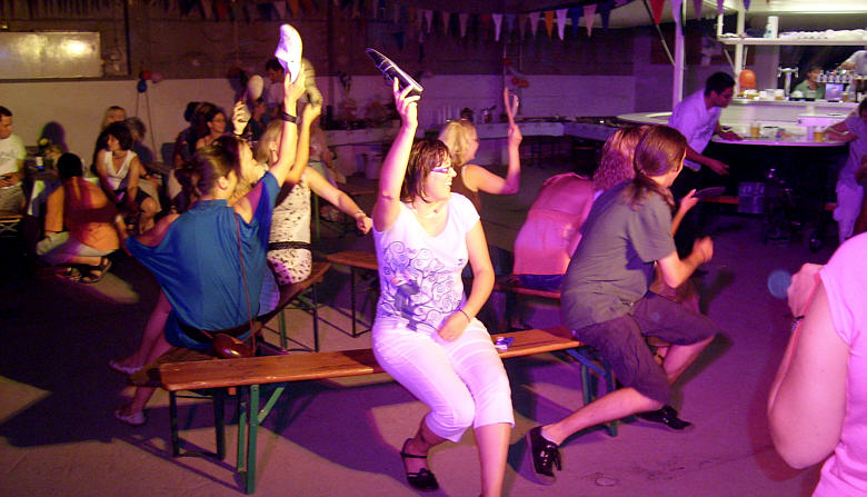 Schnappschuss vom Polterabend in Steigra