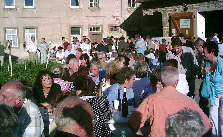 Schnappschuss vom Hof in Salsitz